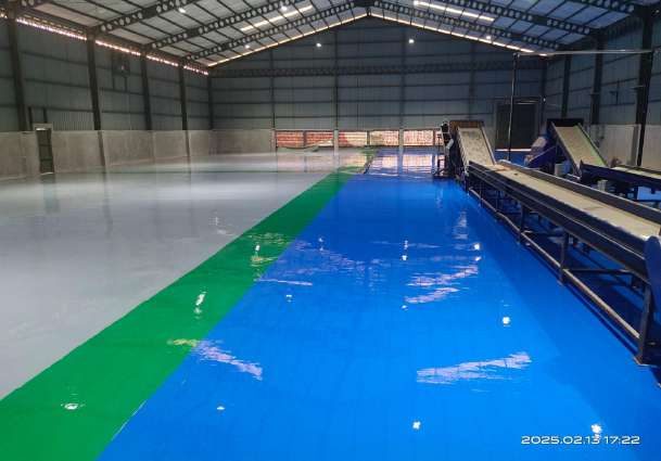 Epoxy SL Flooring Material Recovery Facility